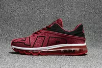 nike air max flair baskets mode vin rouge